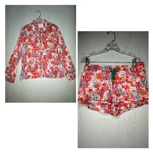 Bando Secret Garden Long-Sleeve & Shorts Two-Piece Set | Tagged Size: L